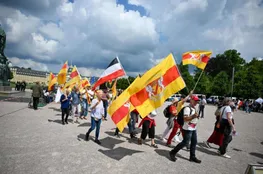 Reich Citizens Rally in Karlsruhe: Protests and Counter-Demonstrations