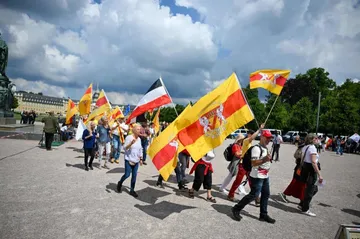 Reich Citizens Rally in Karlsruhe: Protests and Counter-Demonstrations
